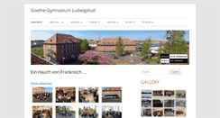Desktop Screenshot of gymnasium-ludwigslust.de